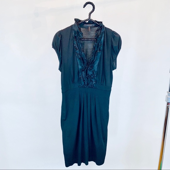 BCBG MaxAzria silk dress black medium - Picture 3 of 8